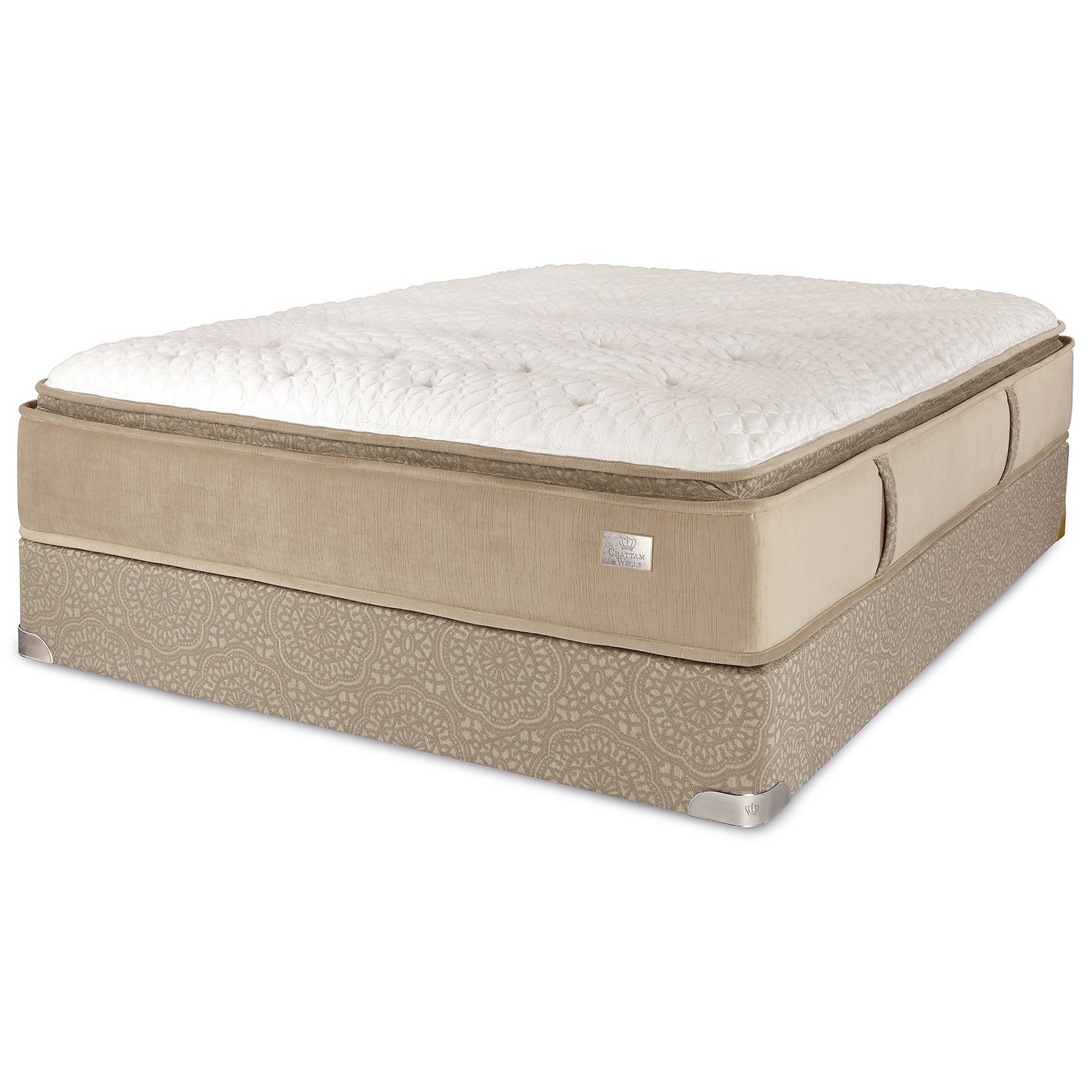 Spring Air Hamilton PT PILLOWTOPQ+CWFndtnTanQ Queen Pillow Top